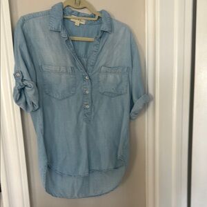 cloth & stone Light Blue Chambray Top